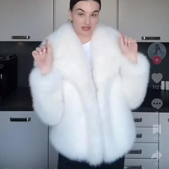 ZARA SHORT FAUX FUR JACKET ZW COLLECTION - Picture 3 of 5